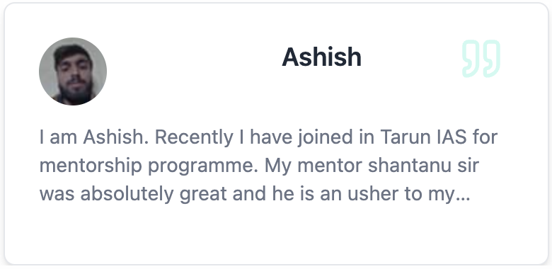 Student Review - Ashish